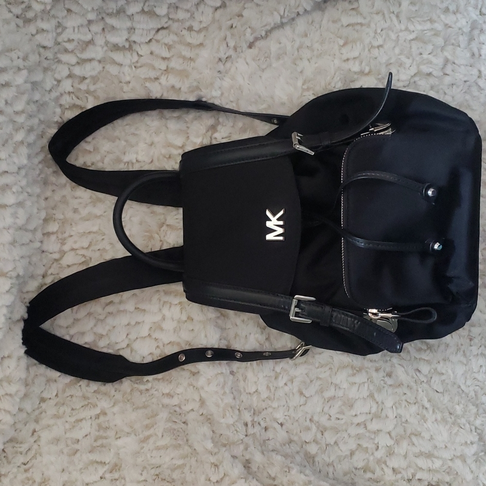 Michael Kors small backpack purse, black